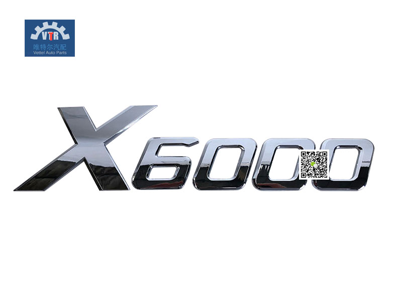DZ16251950050   X6000标牌   X6000 sign  SHACMAN  X6000  Bridge radiator panel