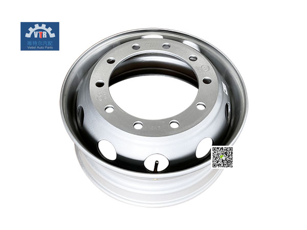 DZ93259618213   8.25×22.5一件辐板式车轮-轻量化   Plate rim  SHACMAN  Truck wheel parts