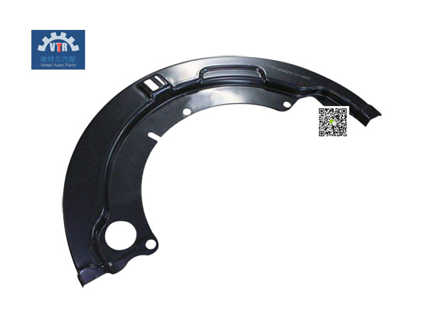 81.50101.0210 左防尘罩 Left dust shield SHACMAN  HANDE HDZ237  HD9T  Front steering drive axle  Be used in F2000 Heavy load trucks with German MAN Technology